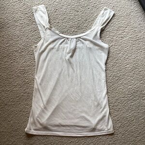 Old Navy White Tank Top with Wide Straps